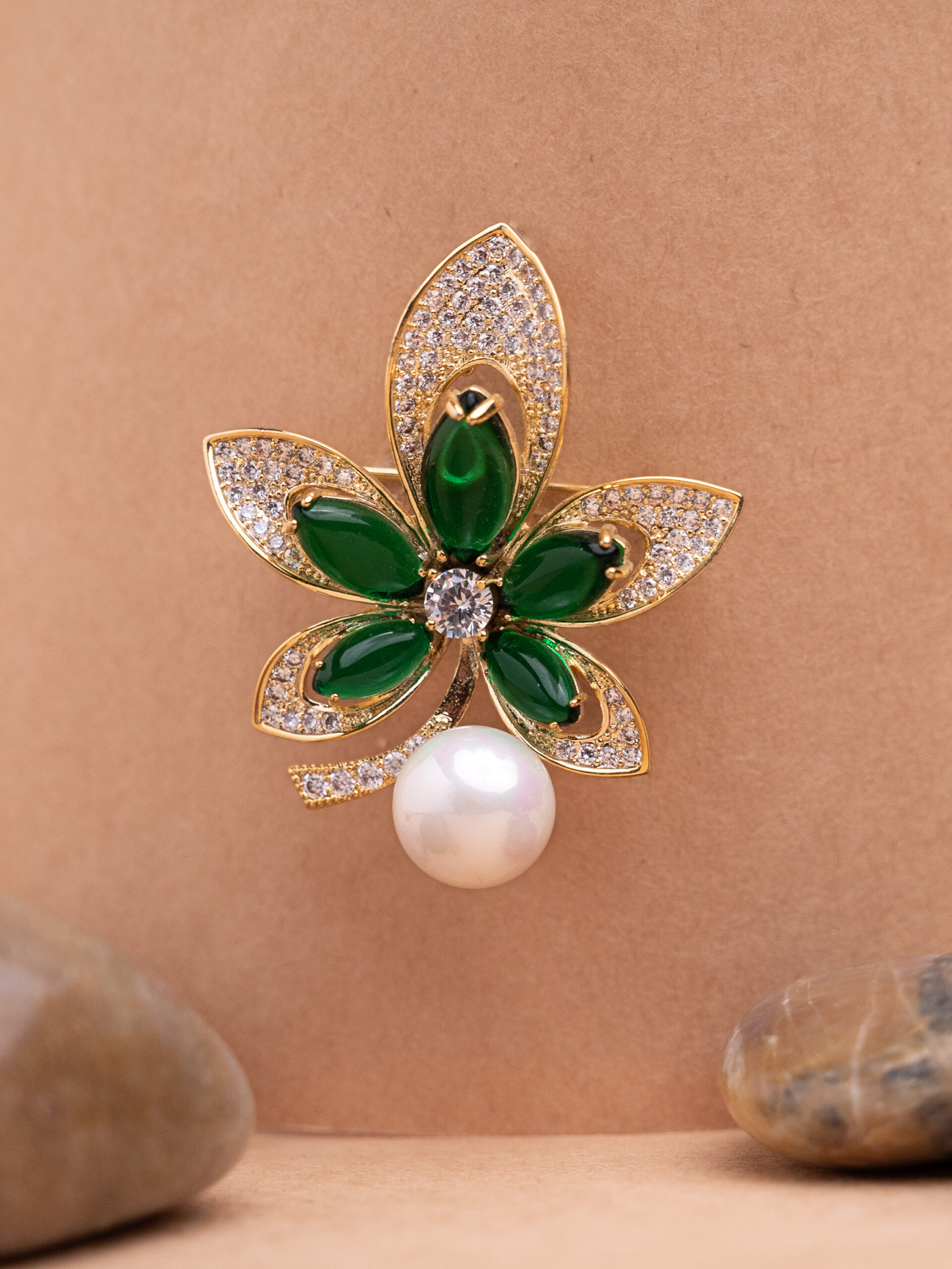Green Agate Lotus Flower