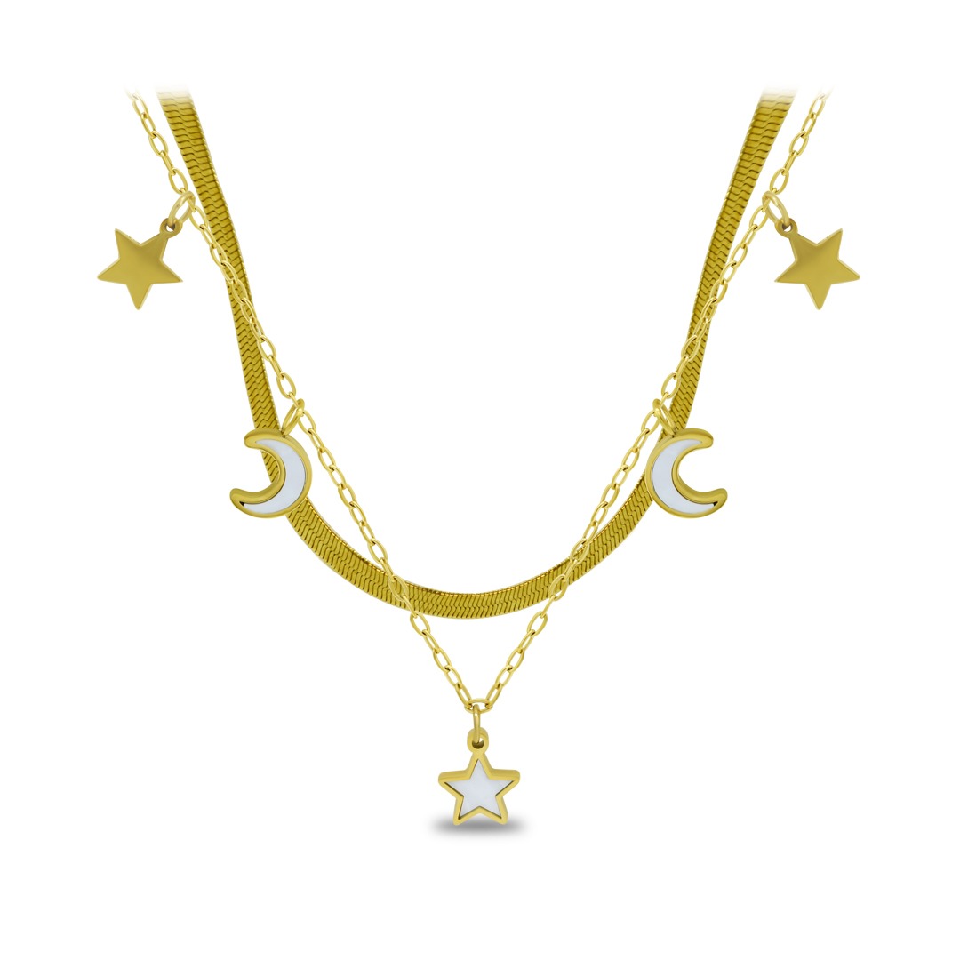 Moon & Star Necklace