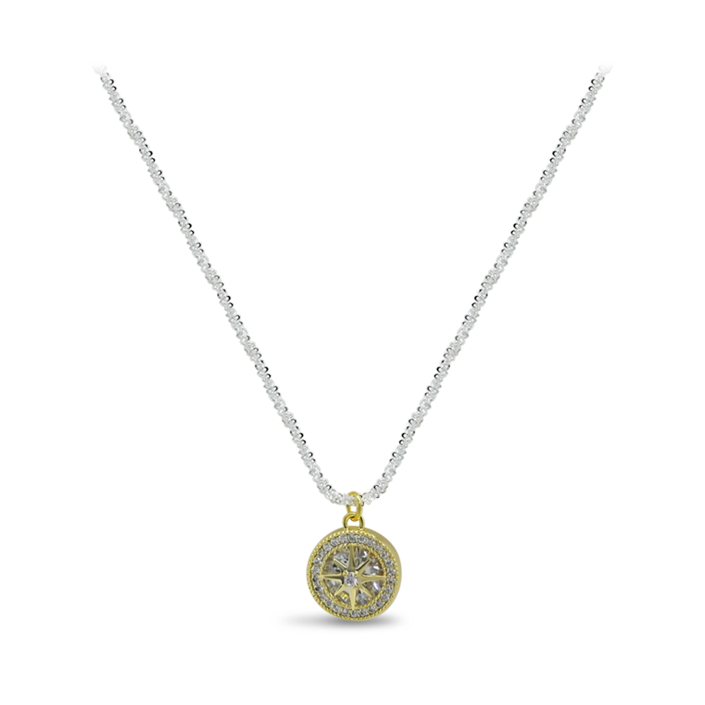 Celestial Compass Pendant Necklace