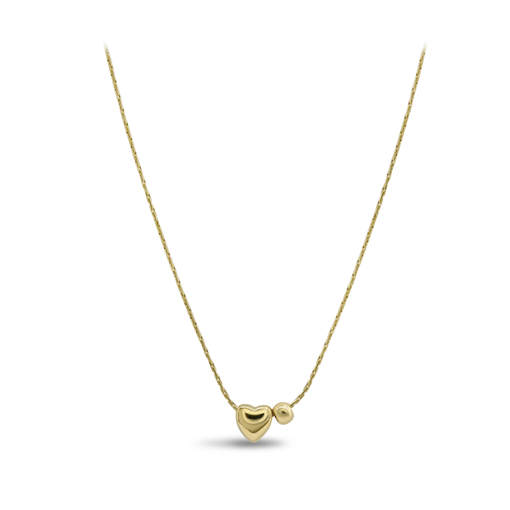 Heart & Bead Necklace