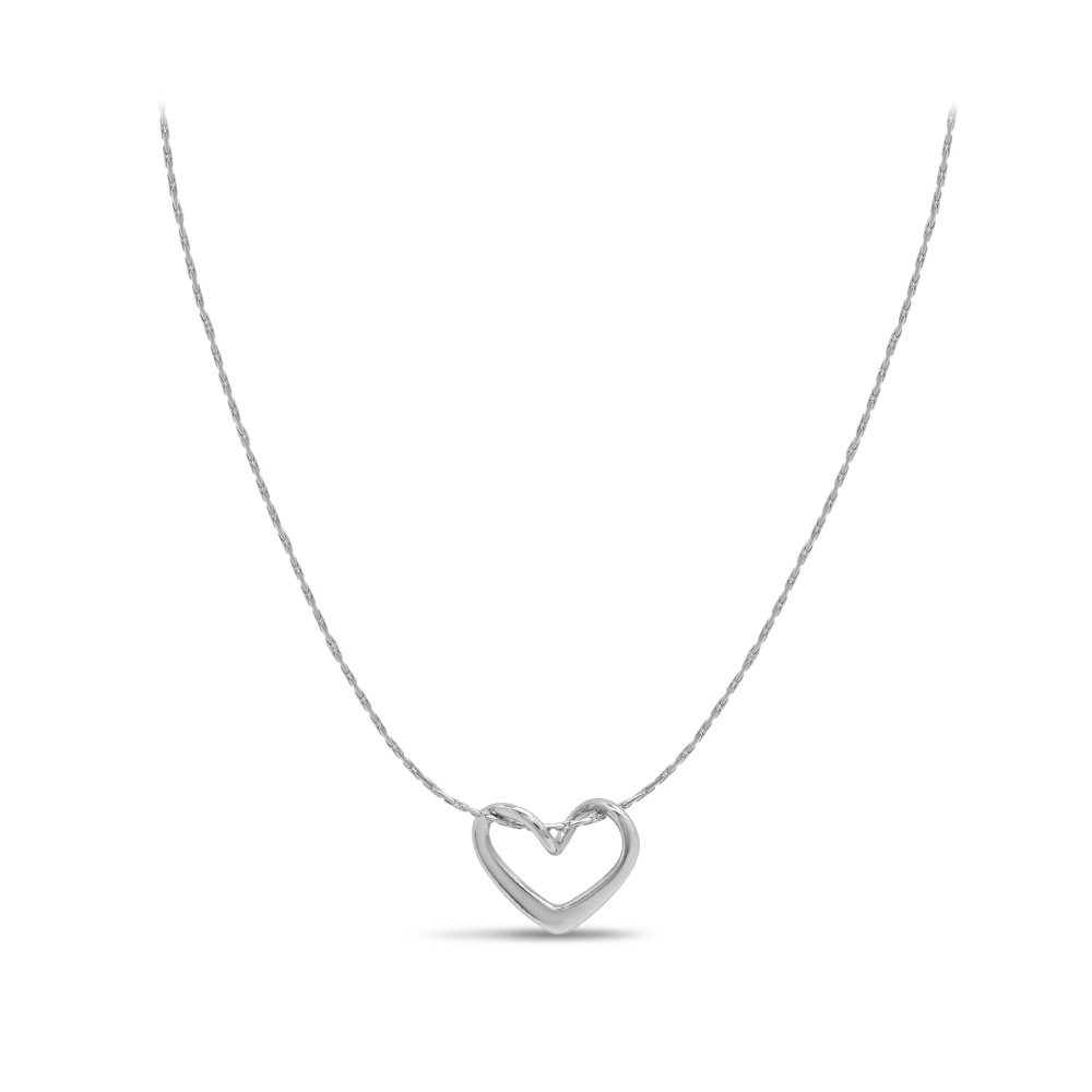 Silver Infinity Heart Necklace