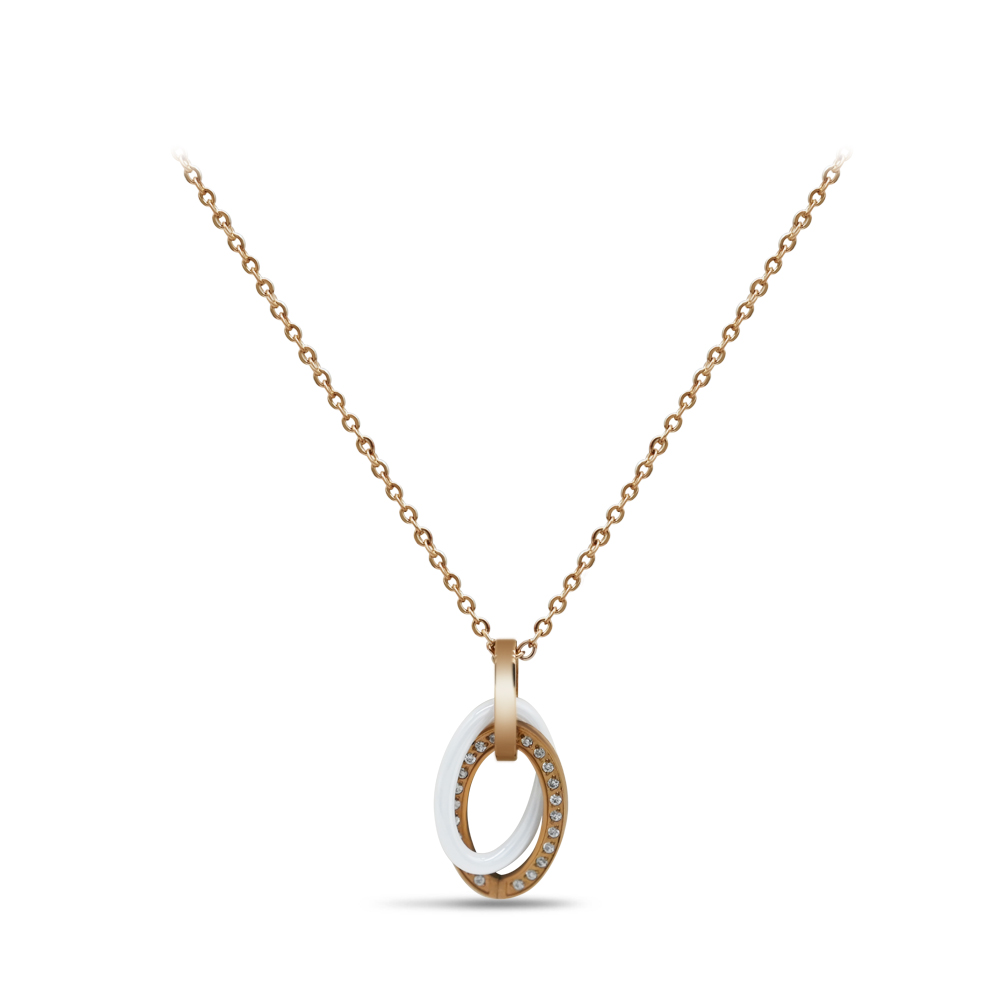 Interlocking Luxe Oval Pendant