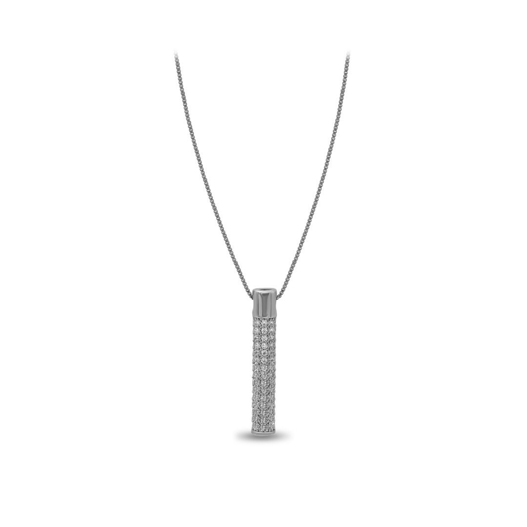 Cylinder Sparkle Necklace