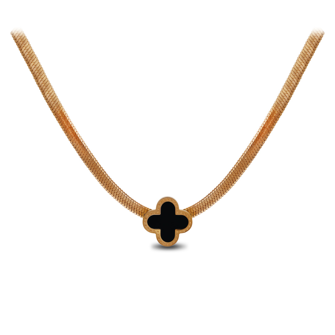 Rose Golden Clover Necklace