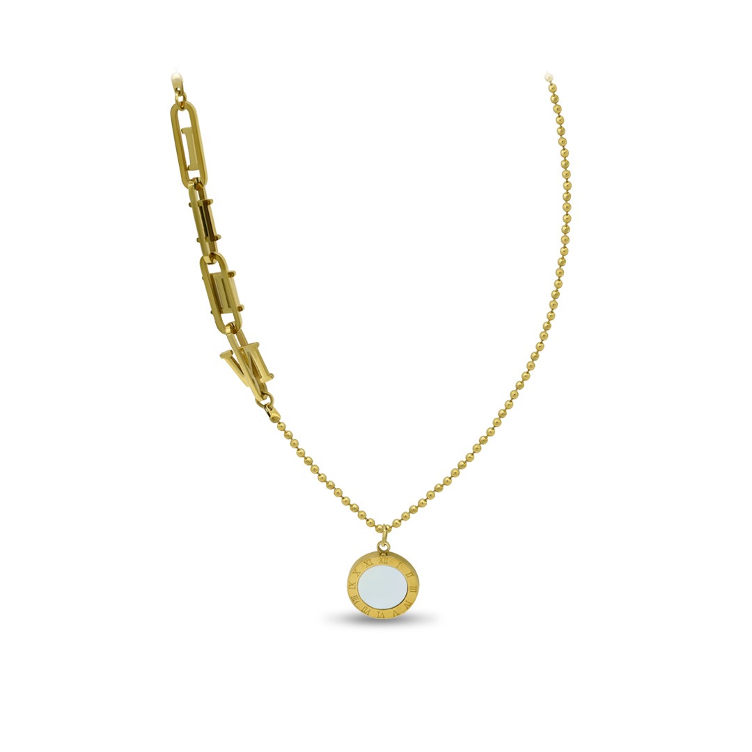 Asymmetrical Roman Necklace