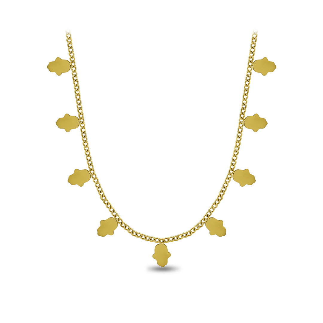Golden Hamsa Hand Charm