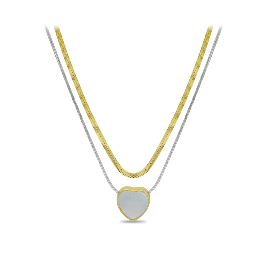 Dual Layer Heart Necklace