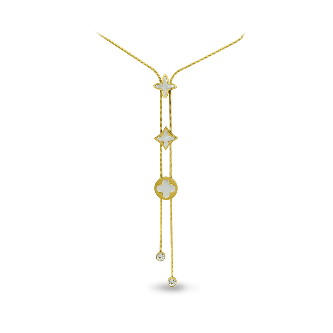Geometric Drop Necklace