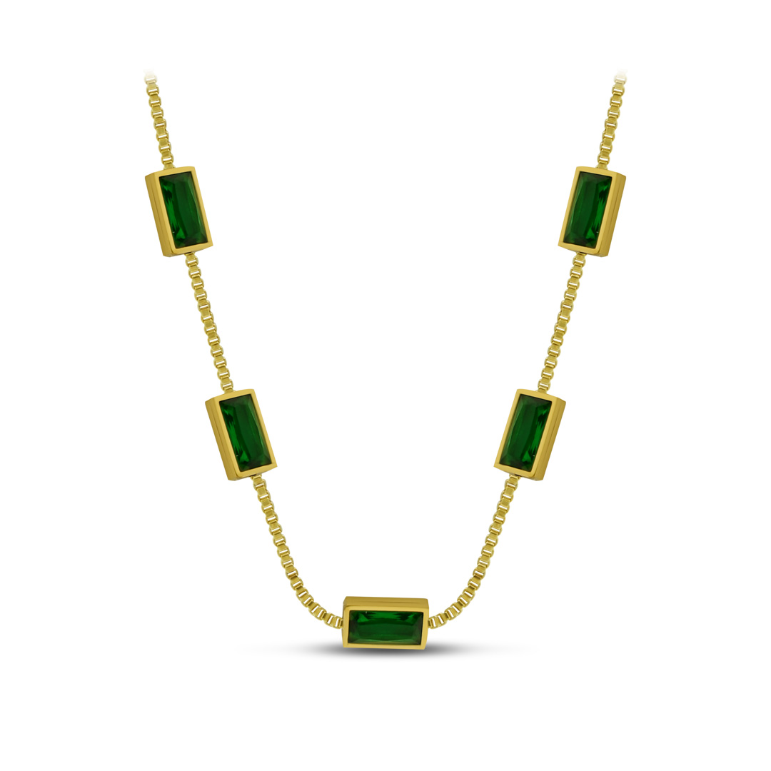 Emerald Baguette Choker