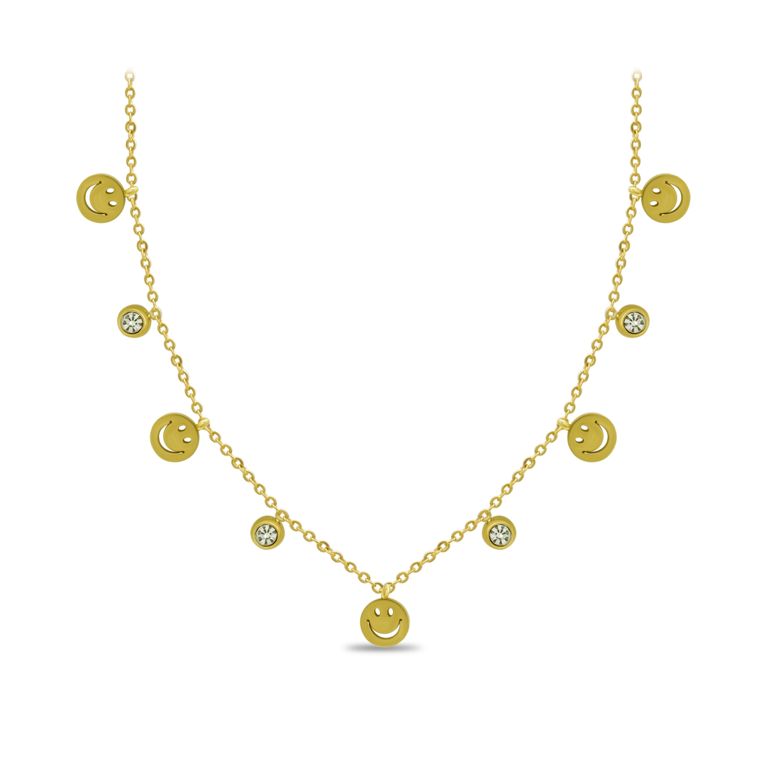 Golden Smiley Choker