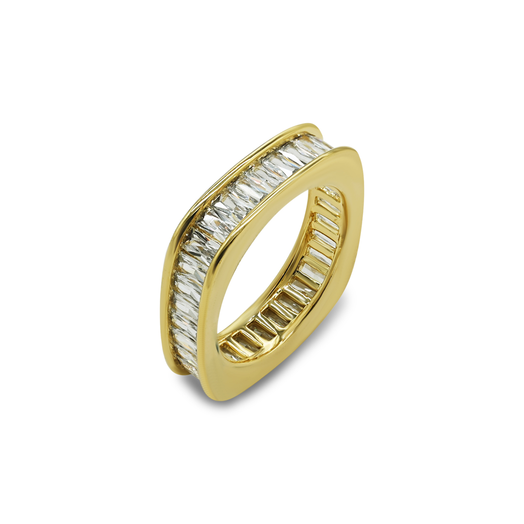 Gold Baguette Eternity Band