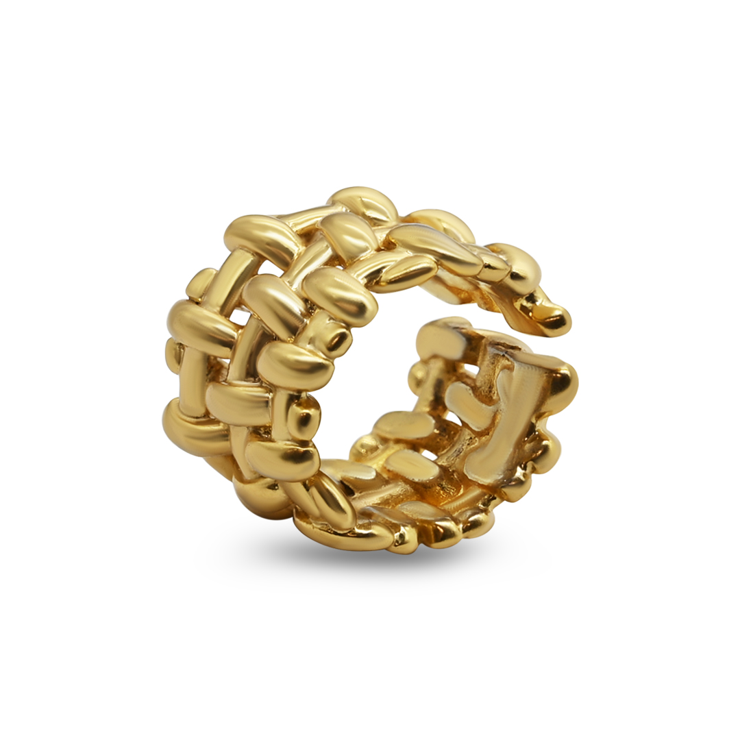 Gold Woven Mesh Band