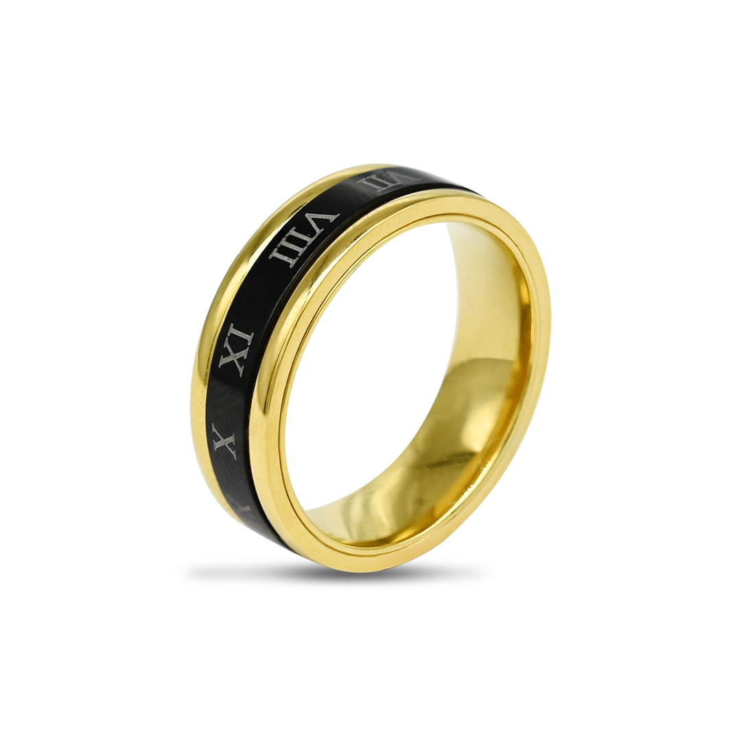 Gold Roman Numeral Ring