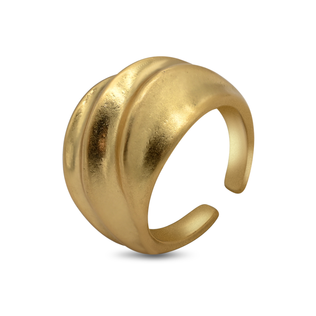 Gold Matte Dome Cuff