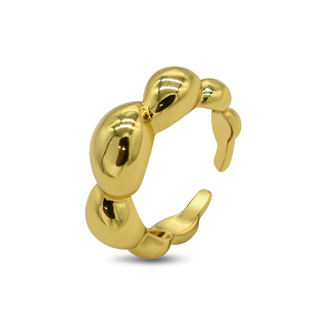 Gold Chunky Bubble Cuff