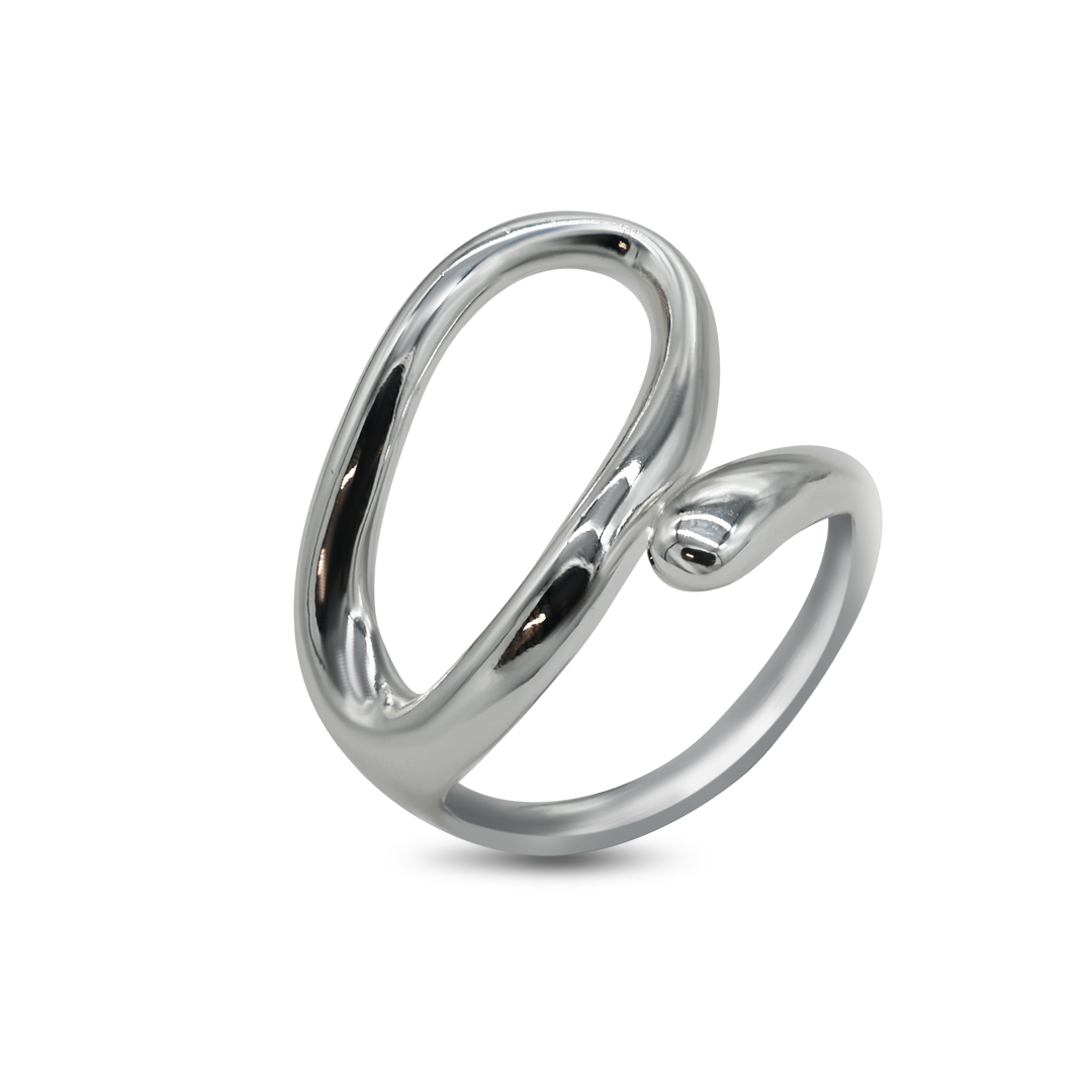 Silver Minimal Loop Ring
