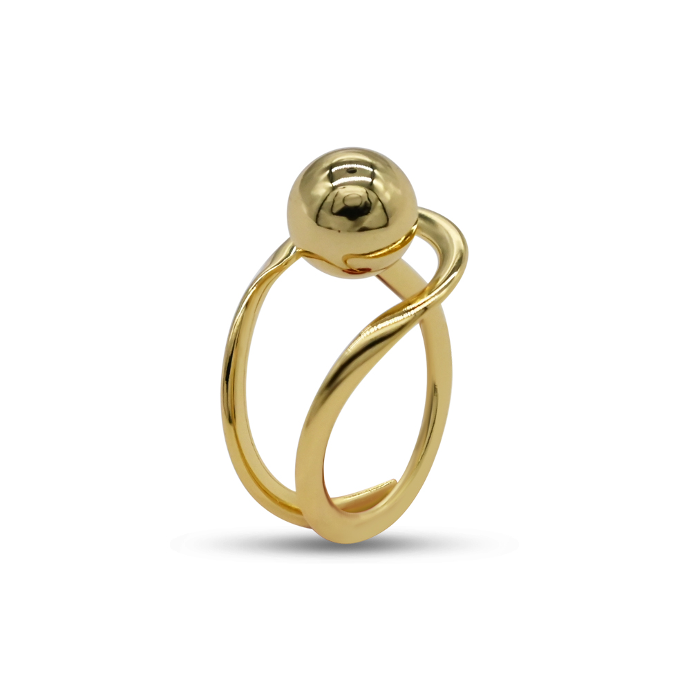 Gold Minimalist Loop Ring