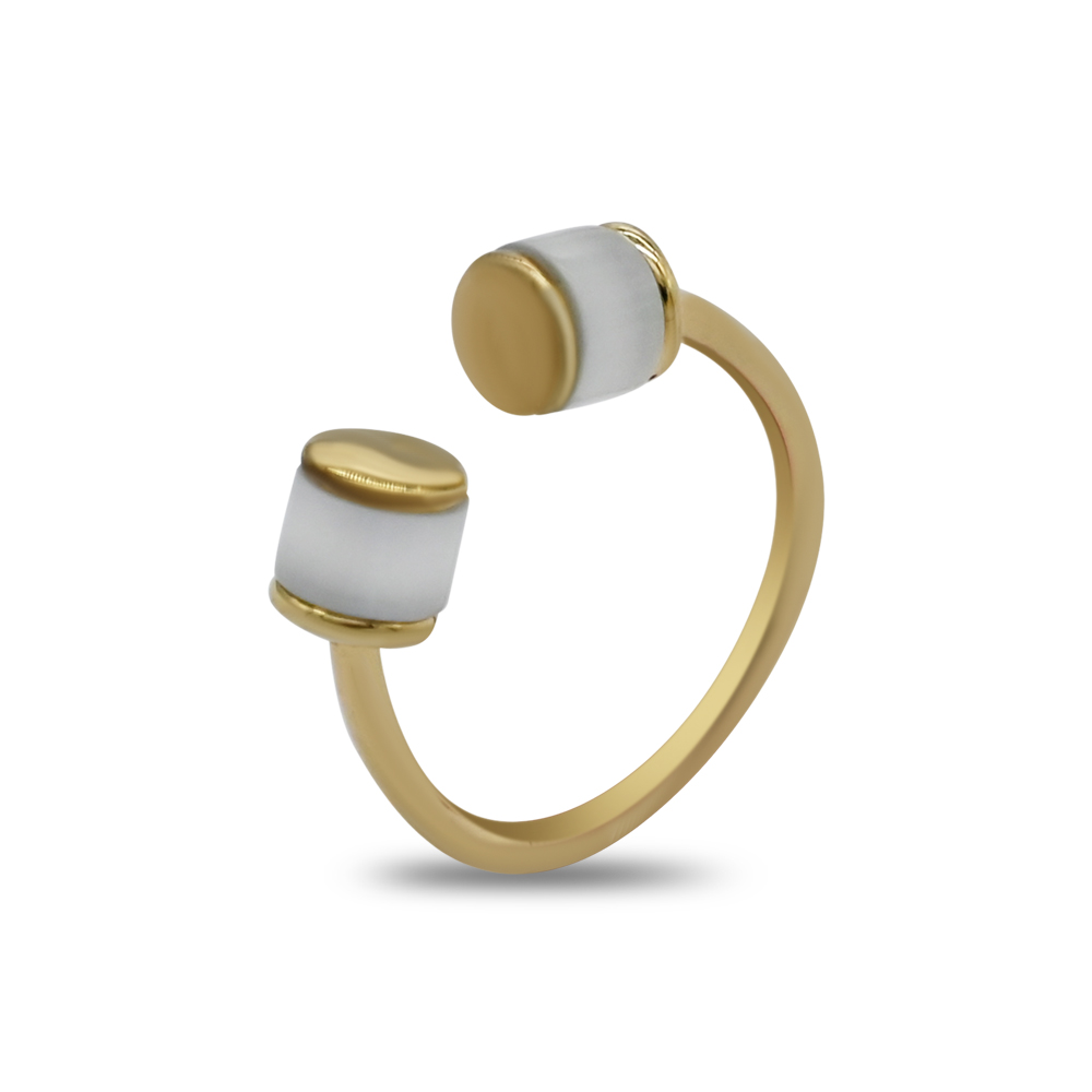 Gold Minimal Cylinder Cuff