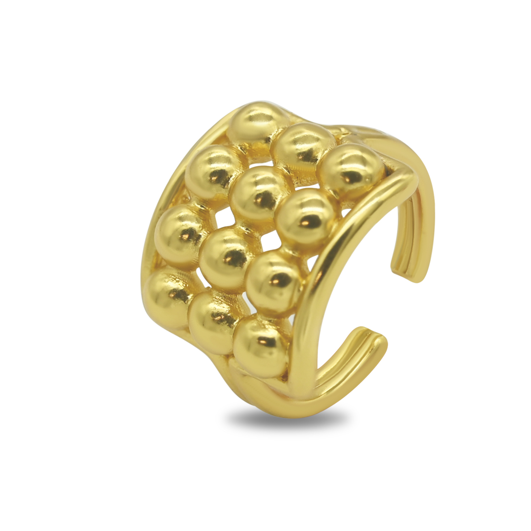 Gold Multi Bead Ring