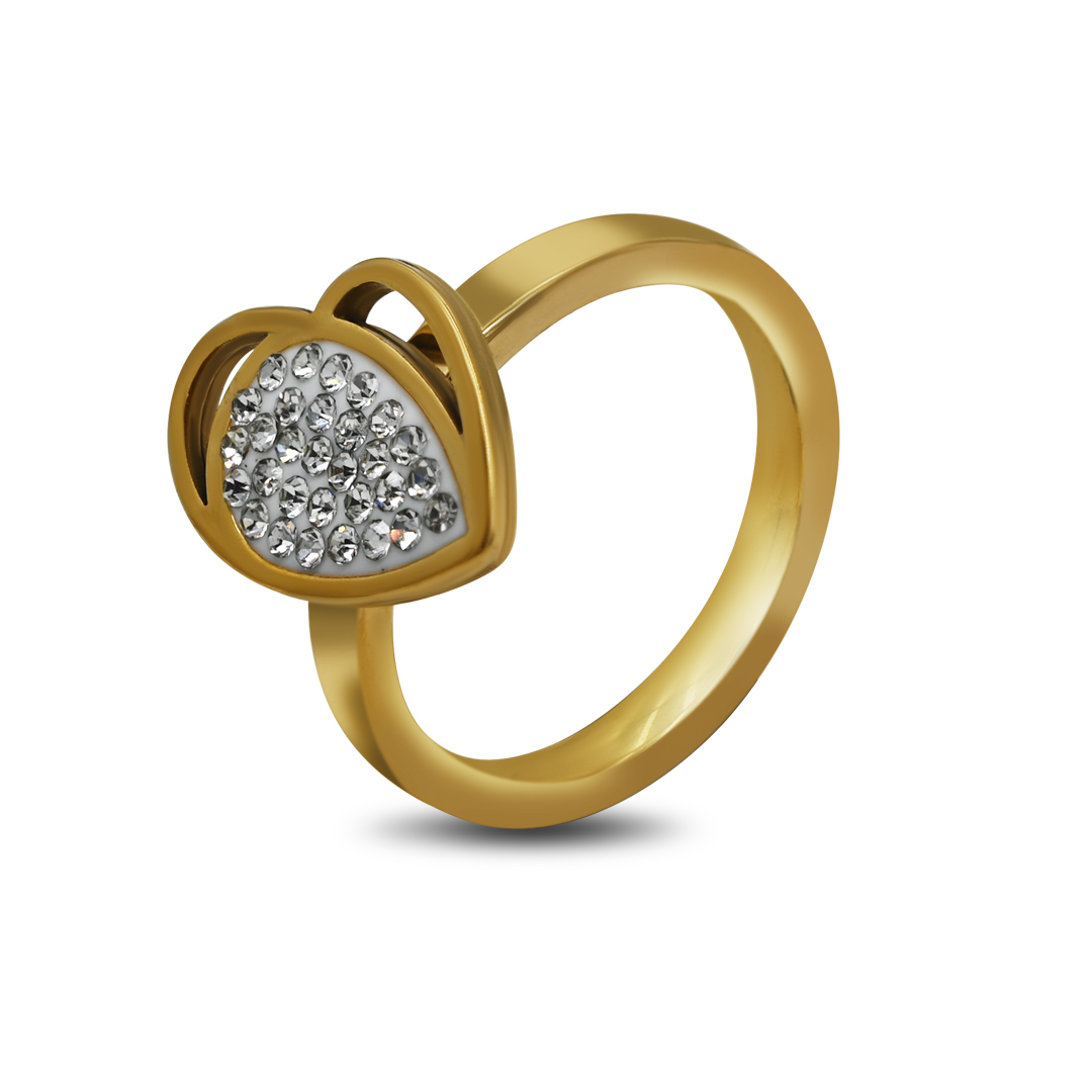 Pave Heart Ring