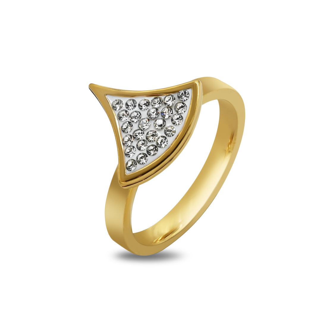 Curved Triangle Ring
